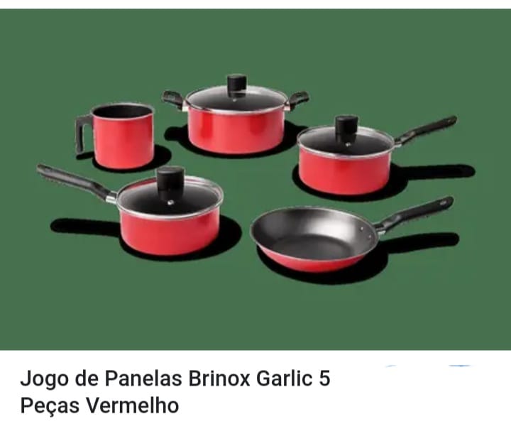 Jogo Panelas Brinox Garlic